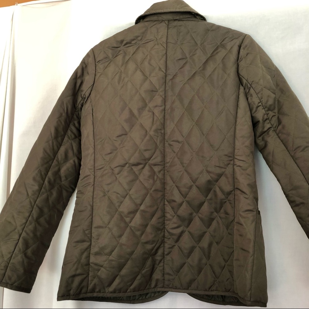 Olive Green Steve & Barry’s Collared Button Down Diamond Pattern Jacket, M - Picture 6 of 13